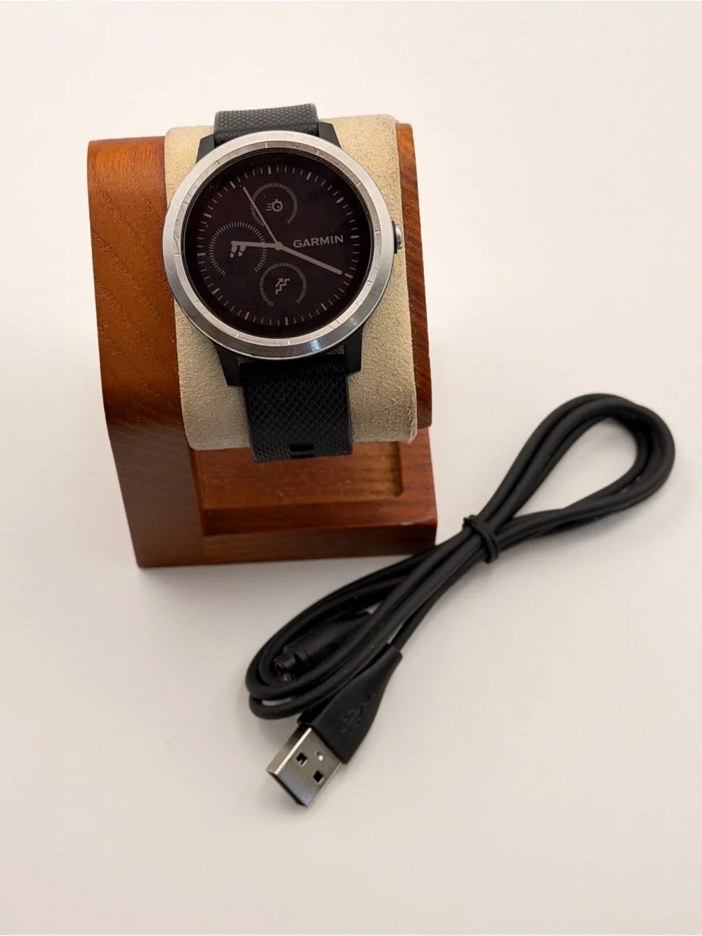 Garmin Vivoactive 3, Tested, Charger Included, very good, black/steel, smartwatc